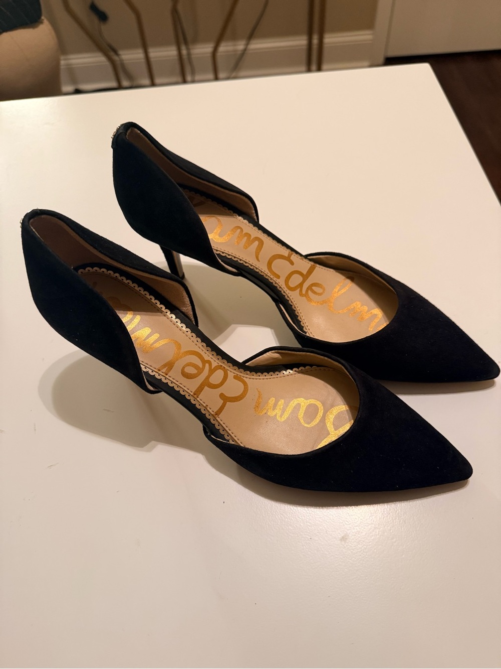 Sam Edelman black suede stiletto - Picture 2 of 9